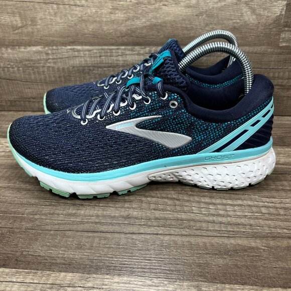 Brooks Ghost 11 Blue Green Womens US Size 9 EUR 40.5 1202771B493 Running Shoes - Picture 4 of 10